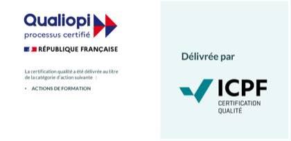 Certification Qualiopi delivree par ICPF au titre des Actions de formation - PCRU